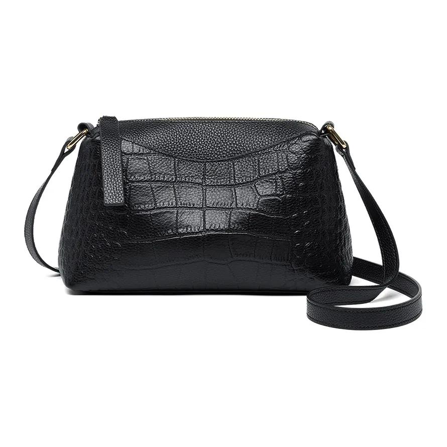 ZOOLER Сумка через плечо из крупнозернистой текстуры коровьей кожи женская многоцветная