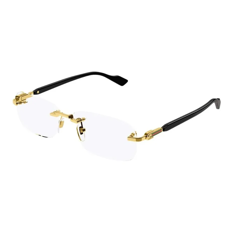 GUCCI Квадратные Оправы для Очков Унисекс Золото