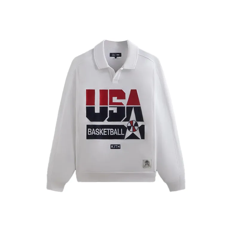 KITH Usa Basketball Nelson Collared Pullover