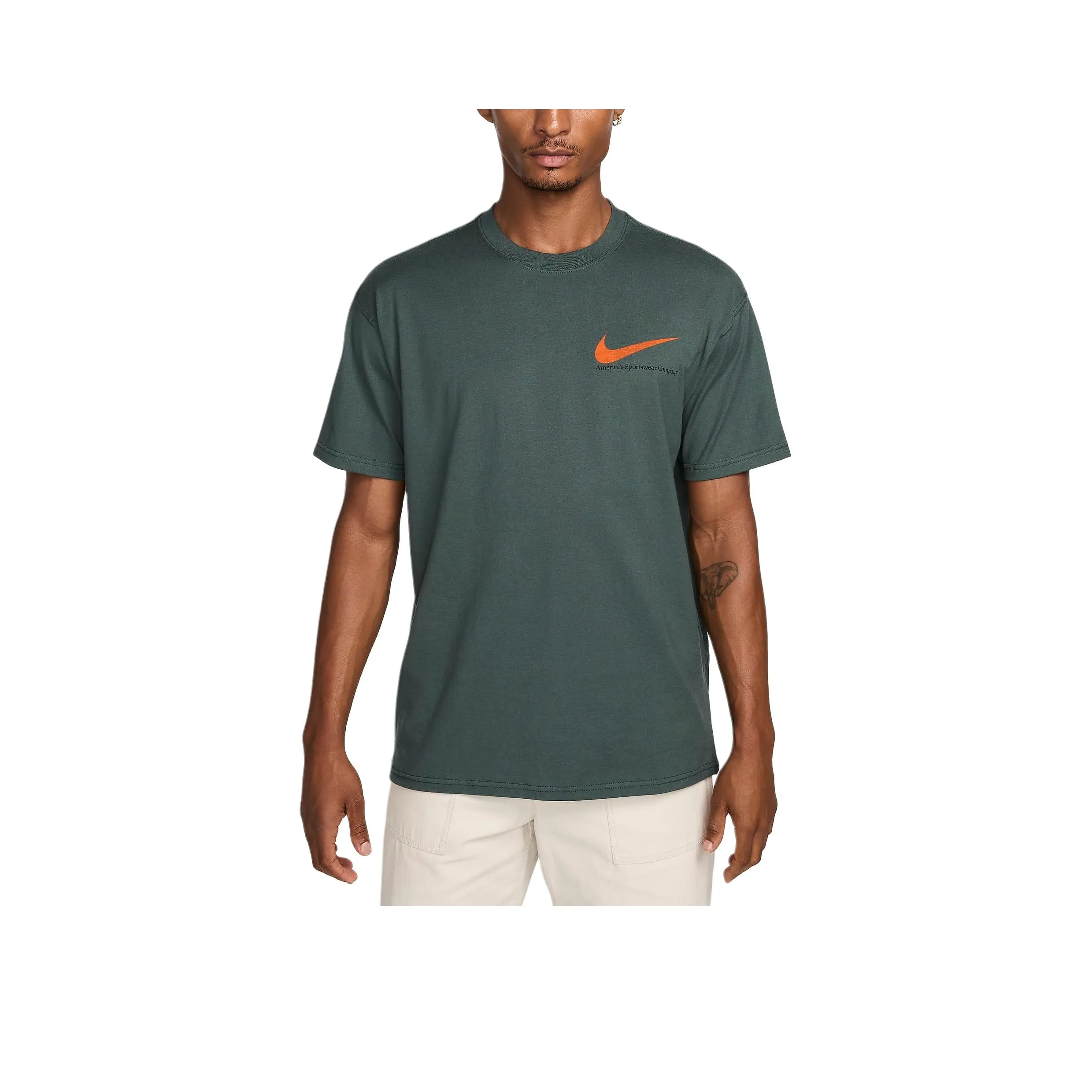 Nike Sportswear T-Shirts Men Vintage Green