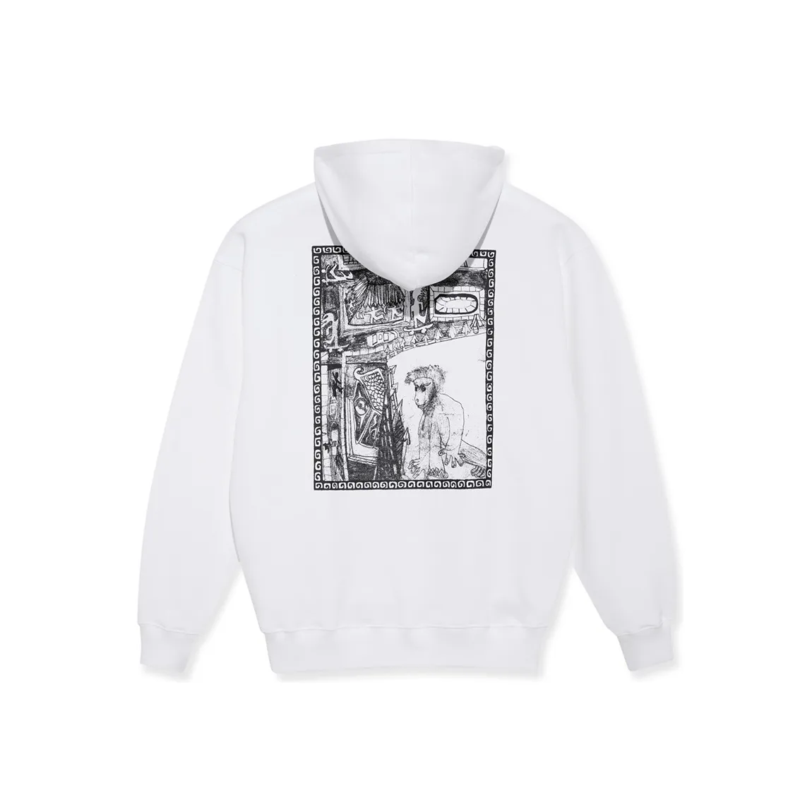 POLAR SKATE CO Белый Унисекс Свитшоты