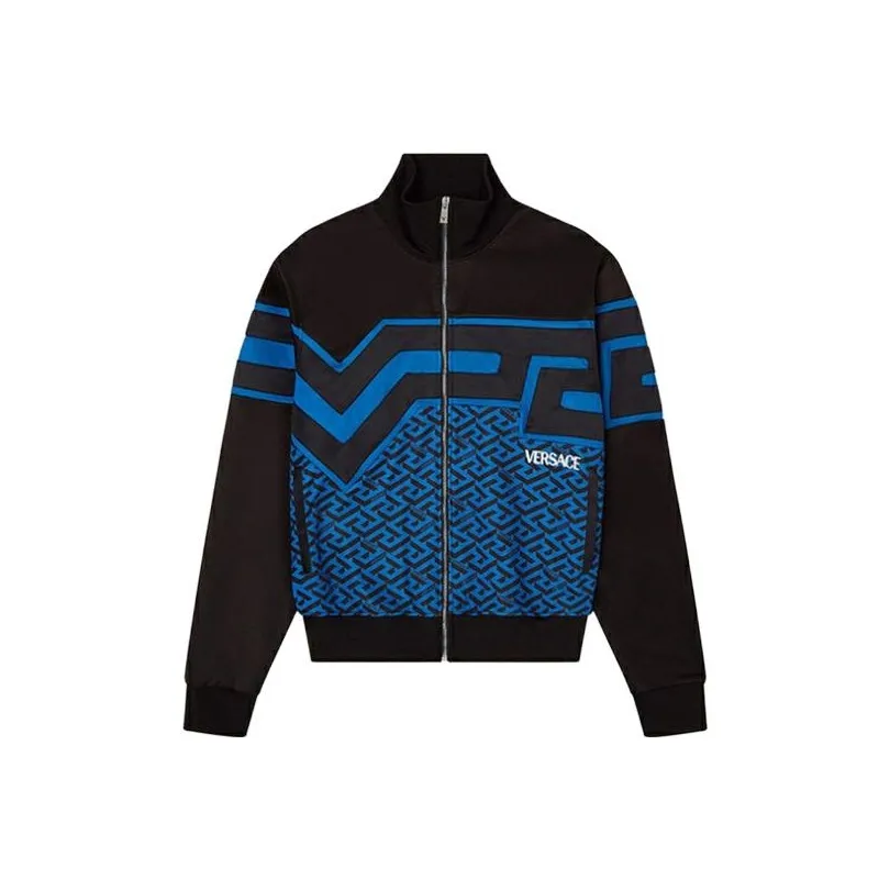 VERSACE Two Tone Monogram Track Jacket
