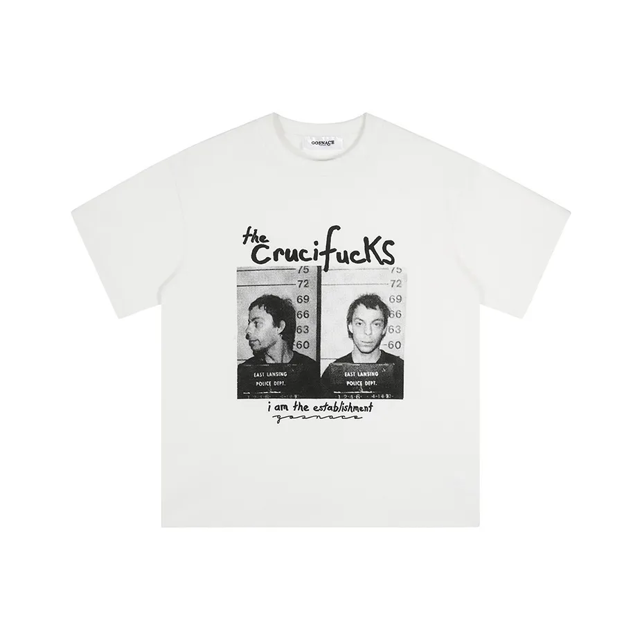 GOSNACE T Shirts Unisex Ivory