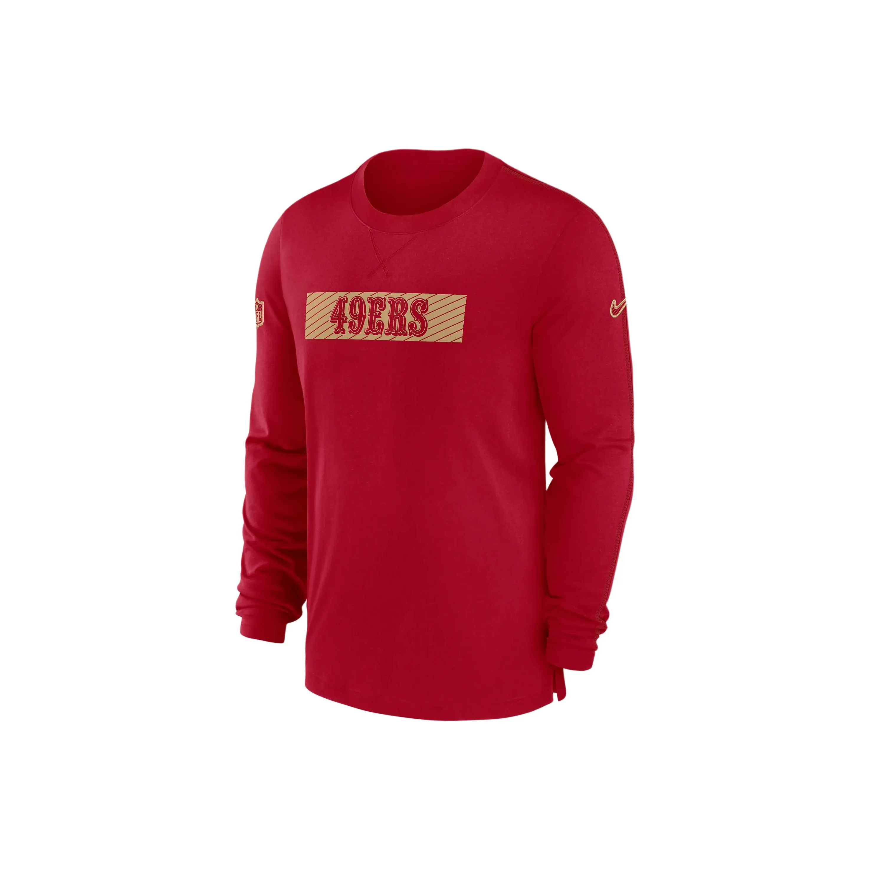 Nike San Francisco 49ers Sideline Player Team Issue Men's Nike Dri FIT Long Sleeve Top
