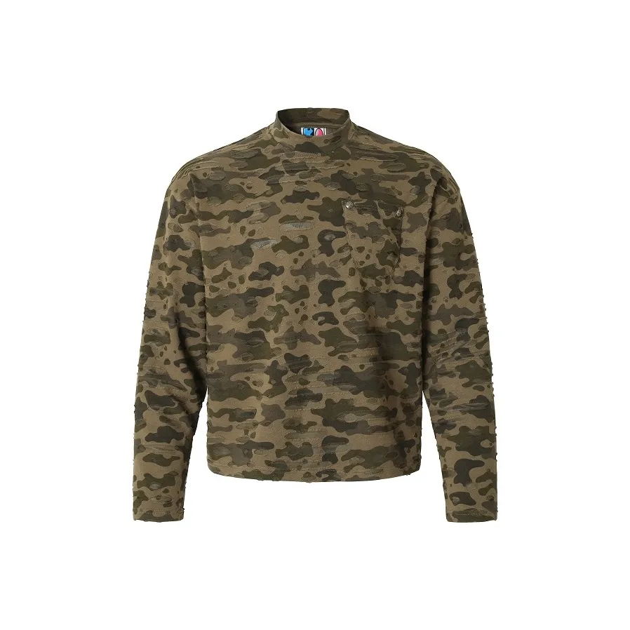 YADcrew T Shirt Unisex Green Camouflage
