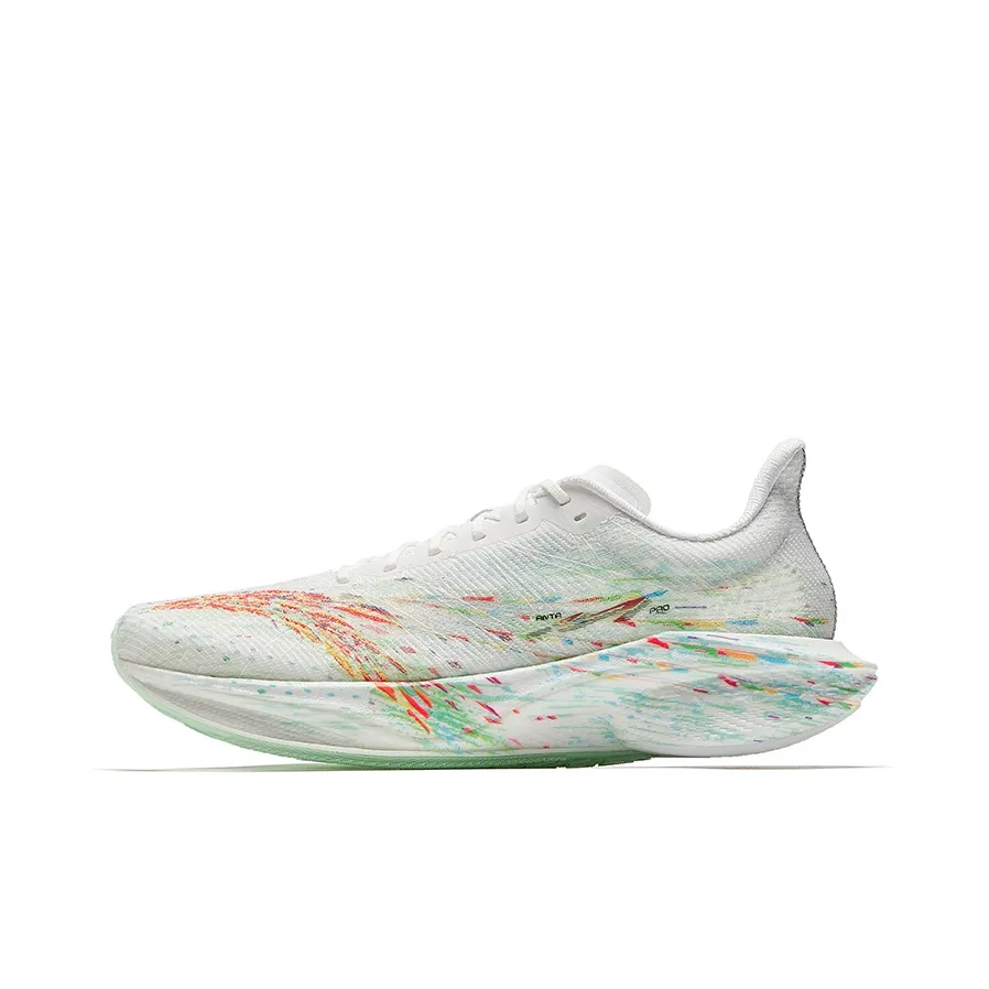 ANTA Амортизация Устойчивость к истиранию и упругие свойства Низкий топ Тренировочные беговые кроссовки Мужские Белый Зеленый