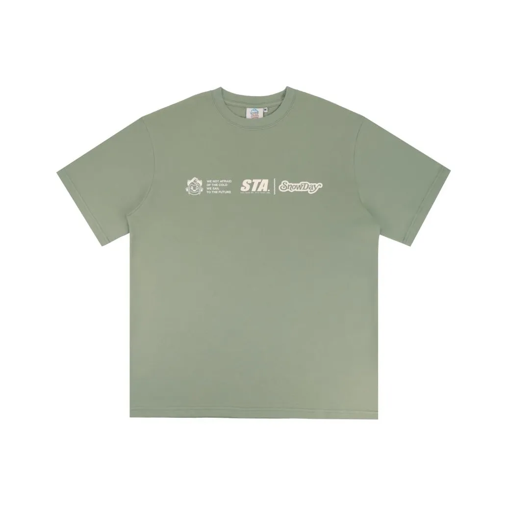 Snowday x STA T Shirt Unisex Gray Green