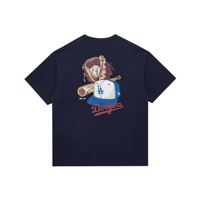 New Era x MLB Base Logo T-Shirt Унисекс Темно-синий