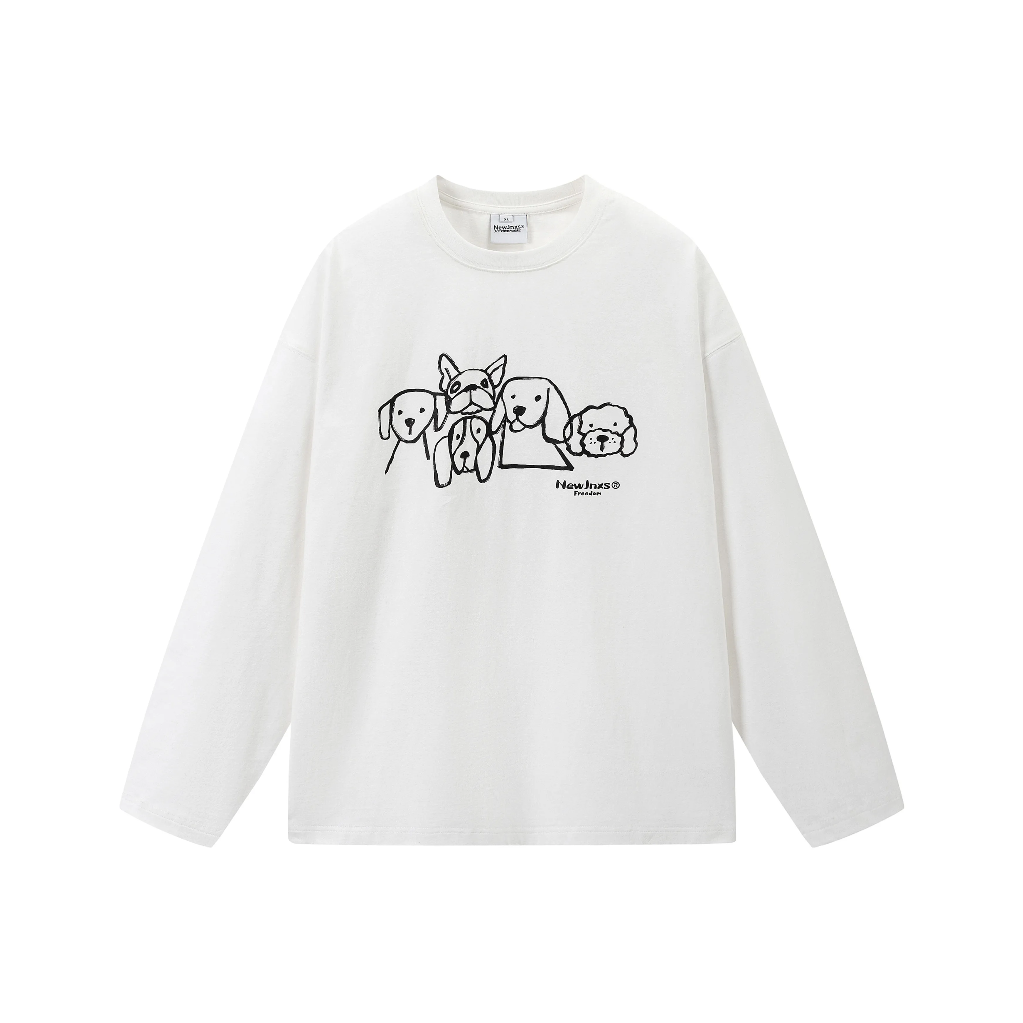NewJnxs Длинный рукав T-рубашка Унисекс
