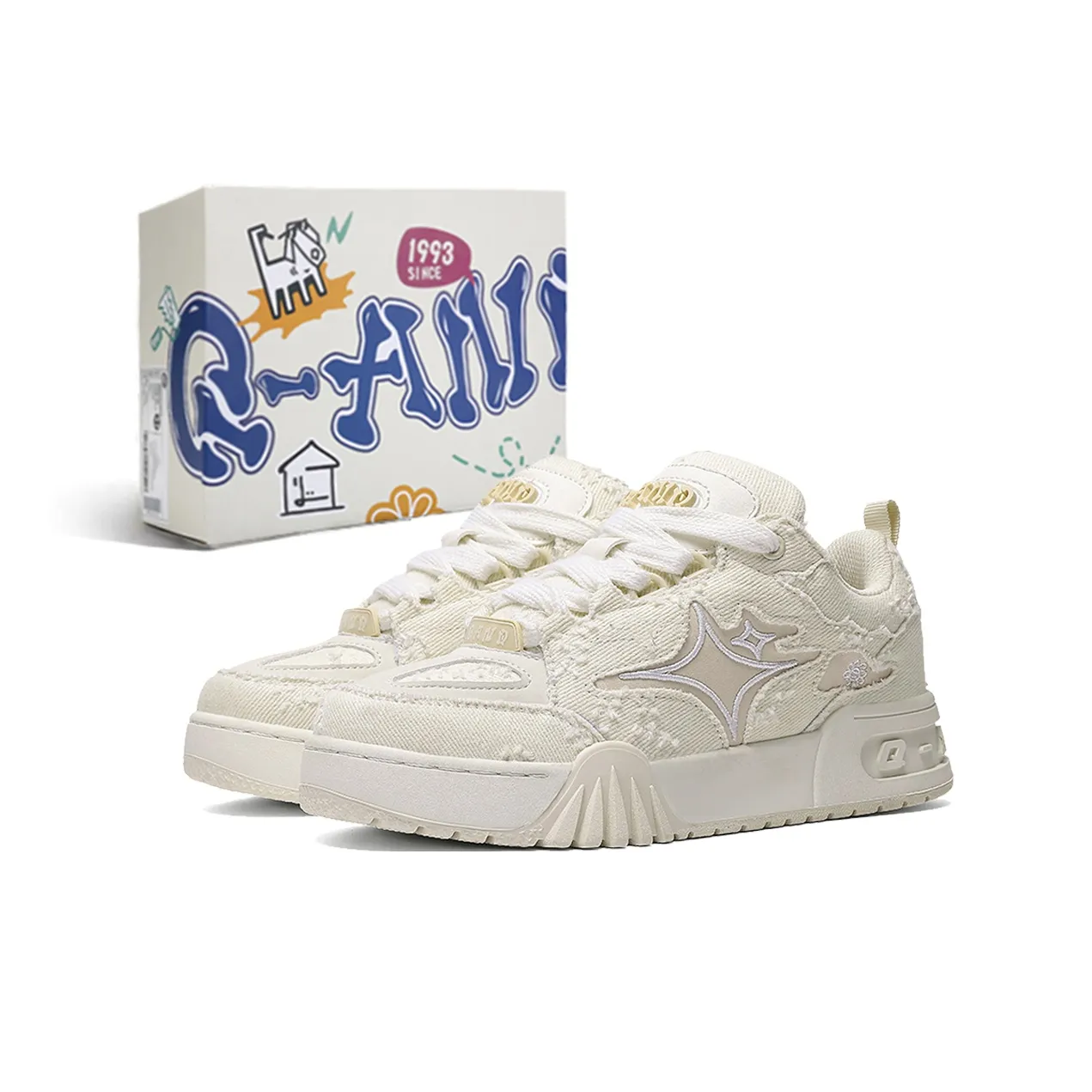 Q And Амортизация Устойчивые к износу Увеличивающие высоту Низкие Кроссовки для скейтбординга Унисекс