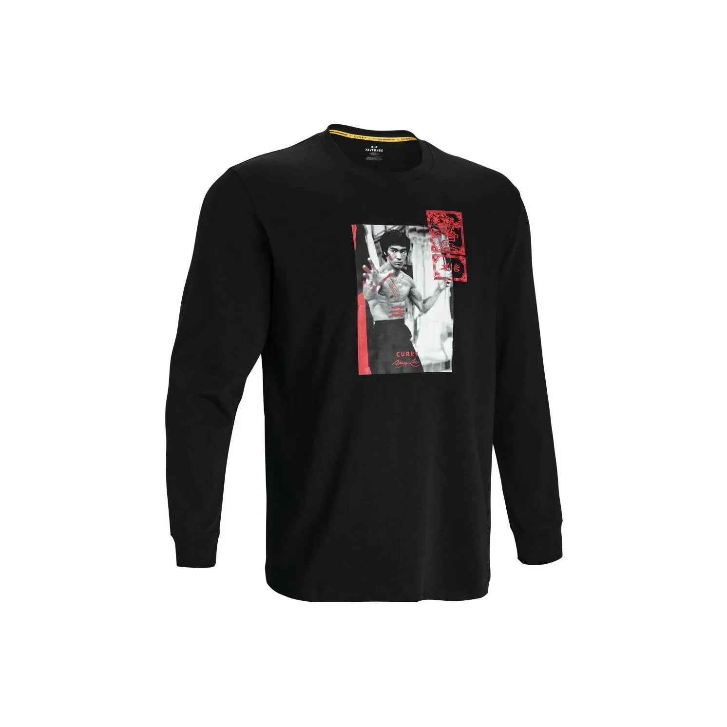 Under Armour x LIXIAOLONG LIANMINGKUAN UA Spring Collection Bruce Lee Collaboration Sweatshirt Men's Black