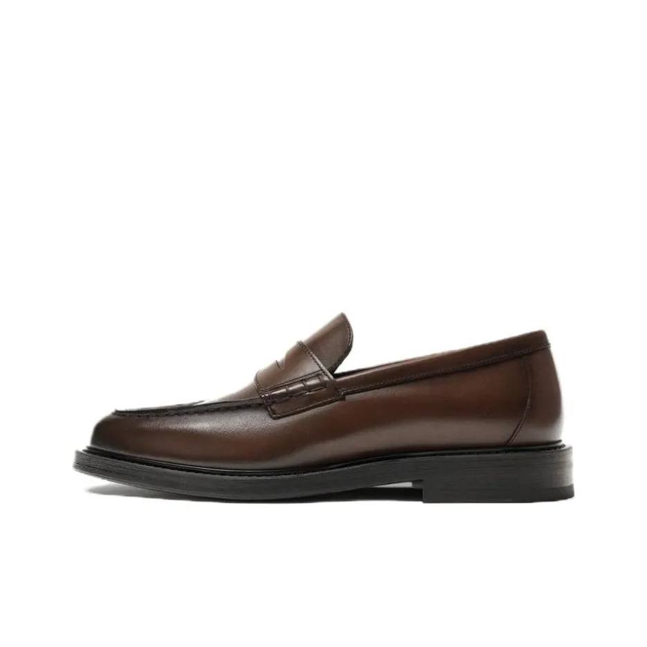 ZARA Loafers Men Brown