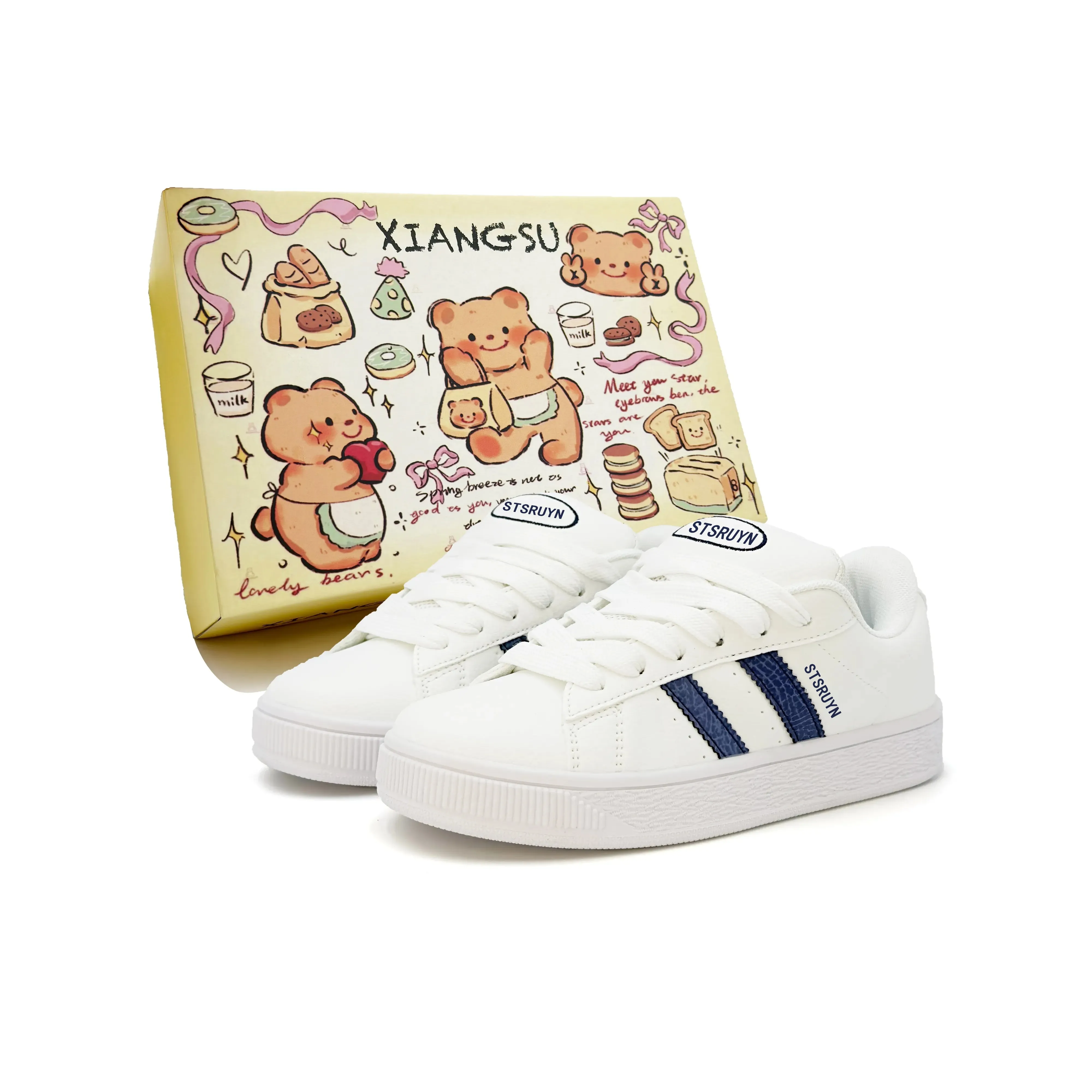 XIANGSU Fashion Classic And Versatile Low Top Skateboard Shoes Women's