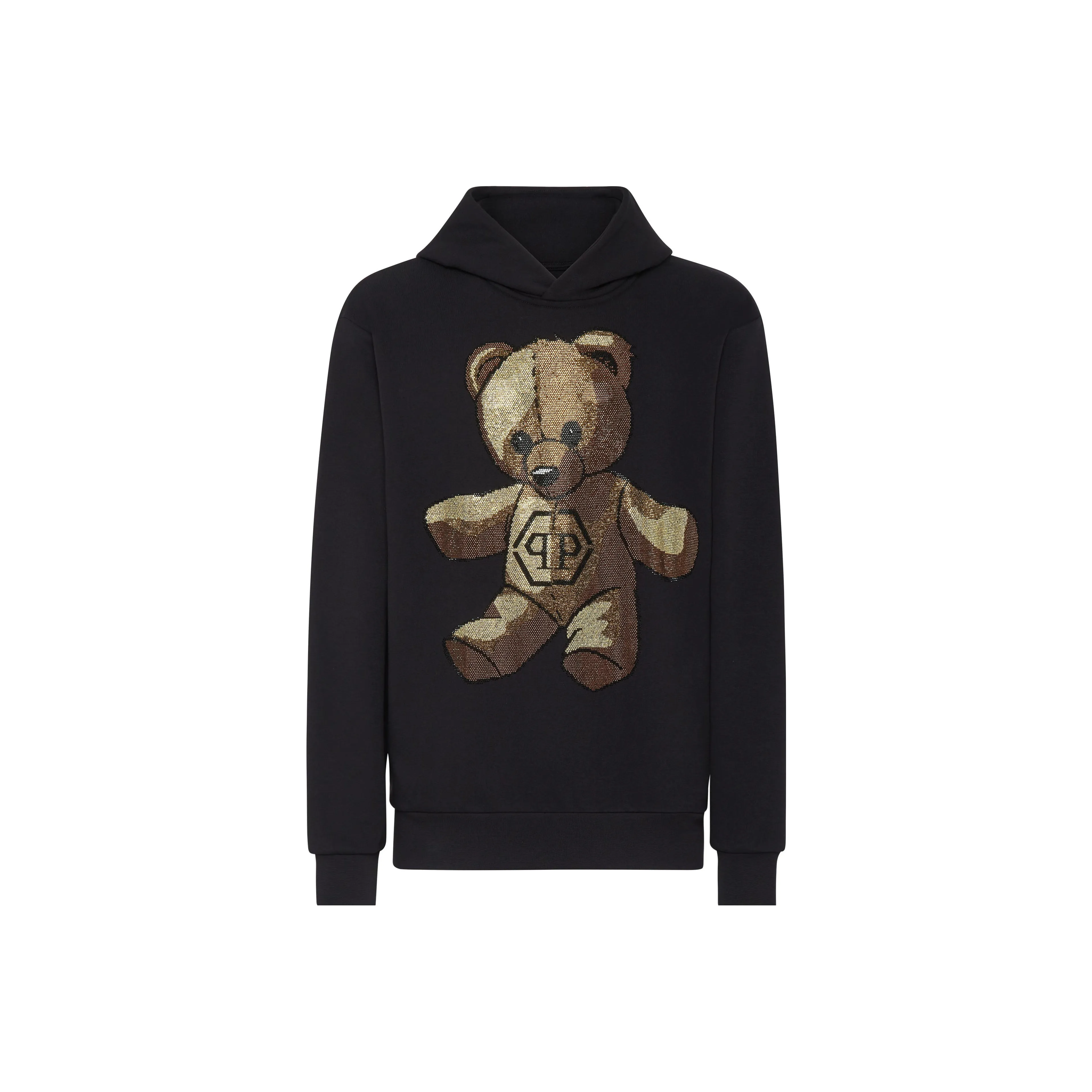 PHILIPP PLEIN Teddy Bear Rhinestone embellished Hoodie