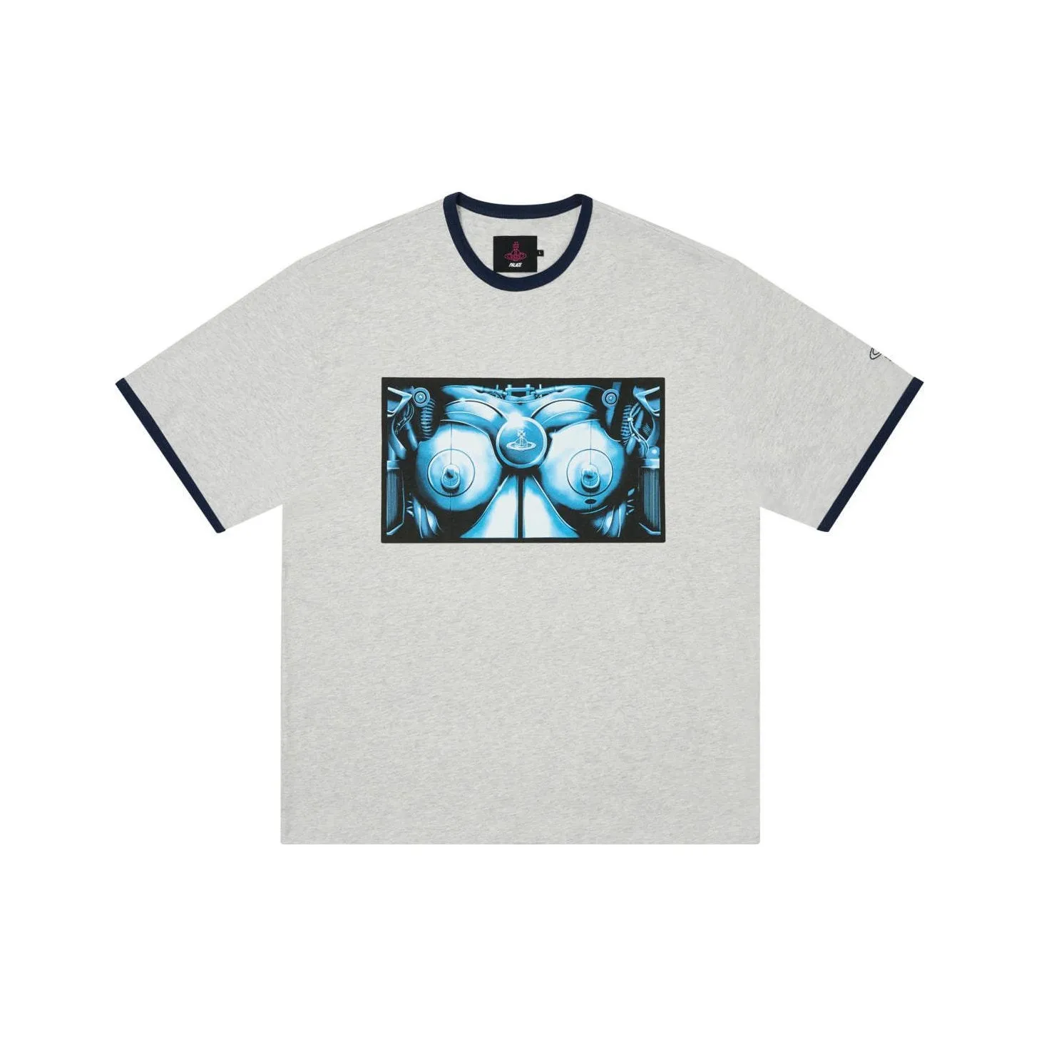 Дворцовый VIVIENNE WESTWOOD Collaboration Серый Унисекс T Рубашки