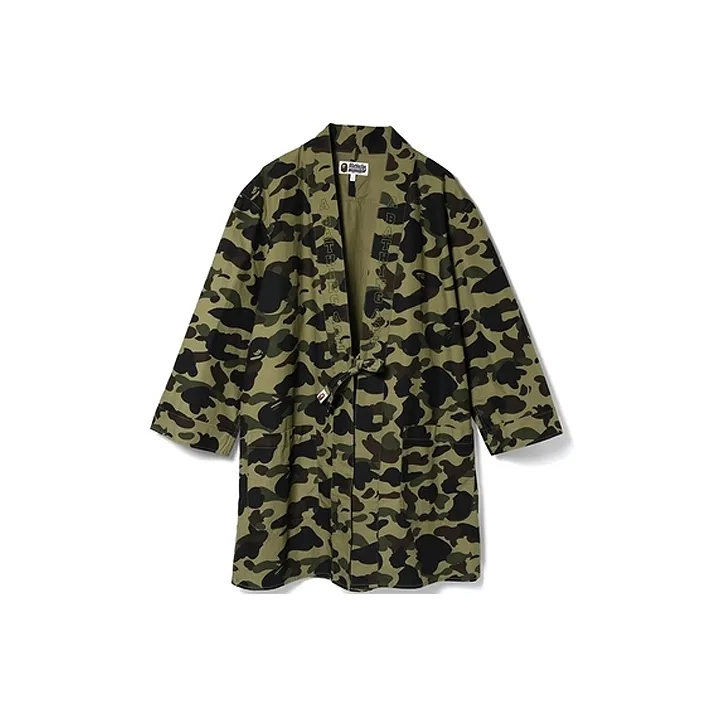 A BATHING APE 1st Camo Kimono Long Shirt