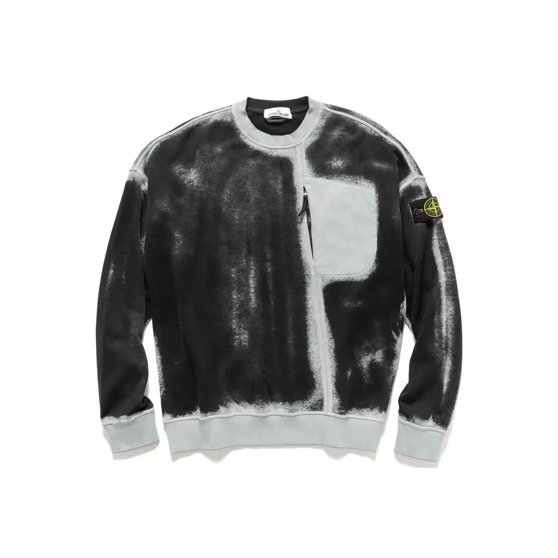 STONE ISLAND STONE ISLAND Hand Sprayed Sweatshirts Men Sky Color