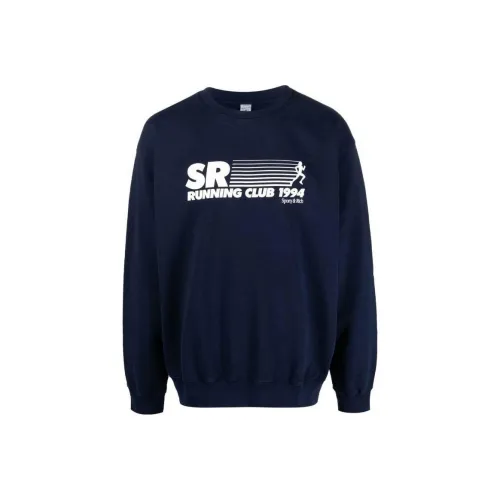SPORTY & RICH Синий Унисекс Свитшоты