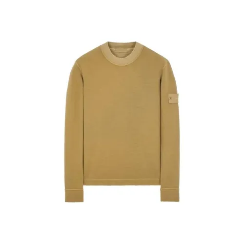 STONE ISLAND Хаки Унисекс Свитшоты