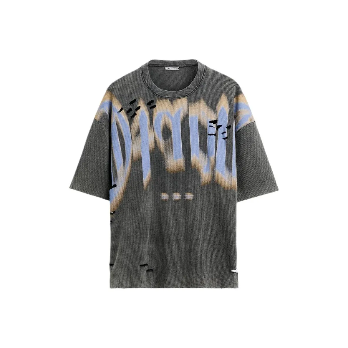 ZARA T Shirts Men's Coal Gray
