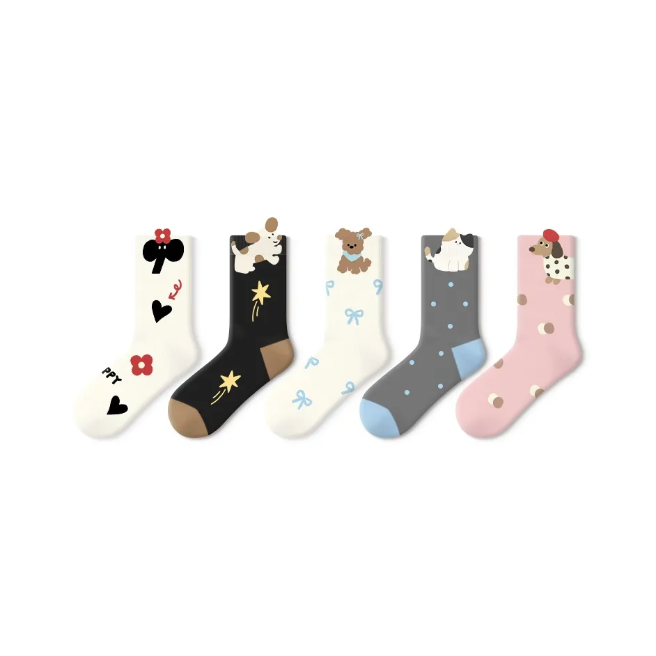 Primeet Mid-Calf Socks Women's Combo Set