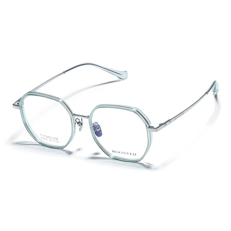 BOONVEII Полутитан Нерегулярная форма Оправа для очков Унисекс