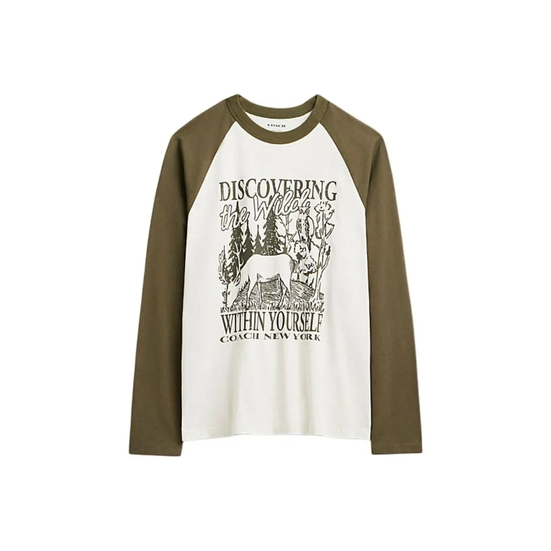 COACH SS24 T Shirt Men's White Green