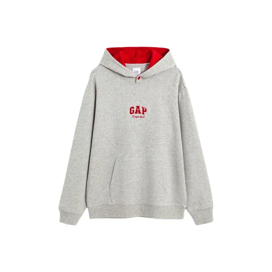 8on8 X GAP 8ON8 Co branded Model Sweatshirts Unisex Light Gray