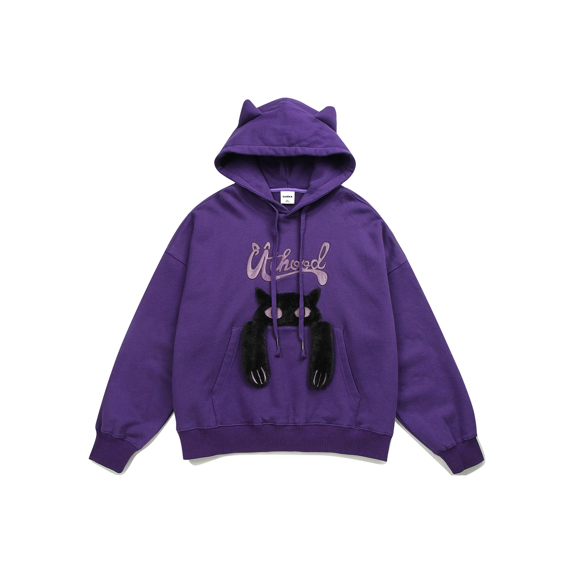 Guuka 23AW Свитшот Унисекс Фиолетовый