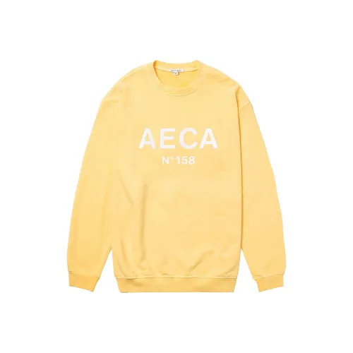 AECA WHITE Желтый Мужские Свитшоты