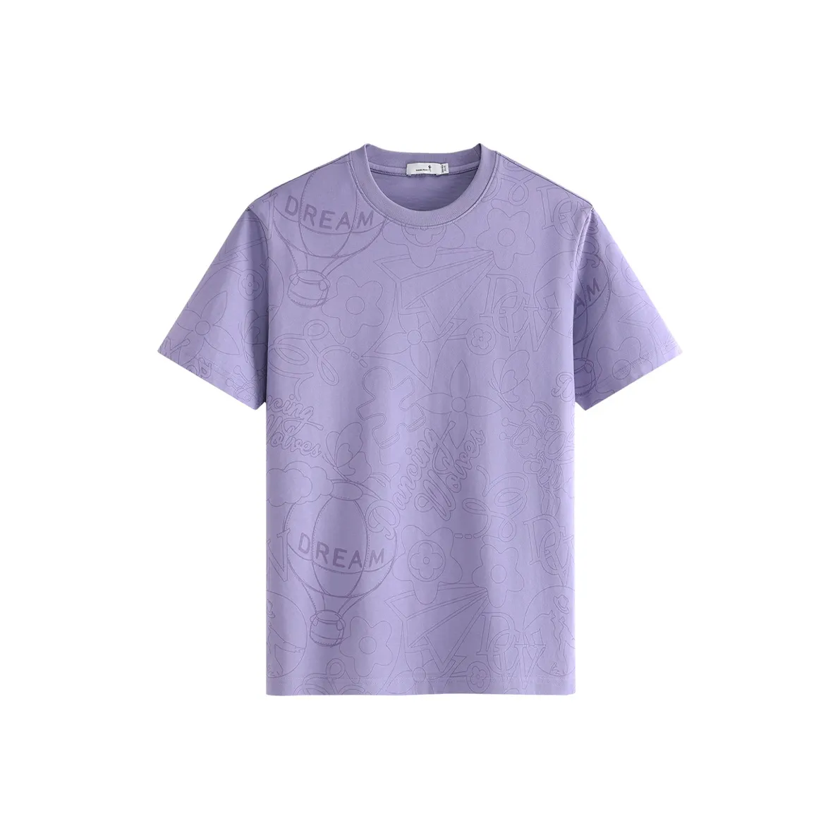 Dance with Wolves T-Shirt Мужская Светло-фиолетовая