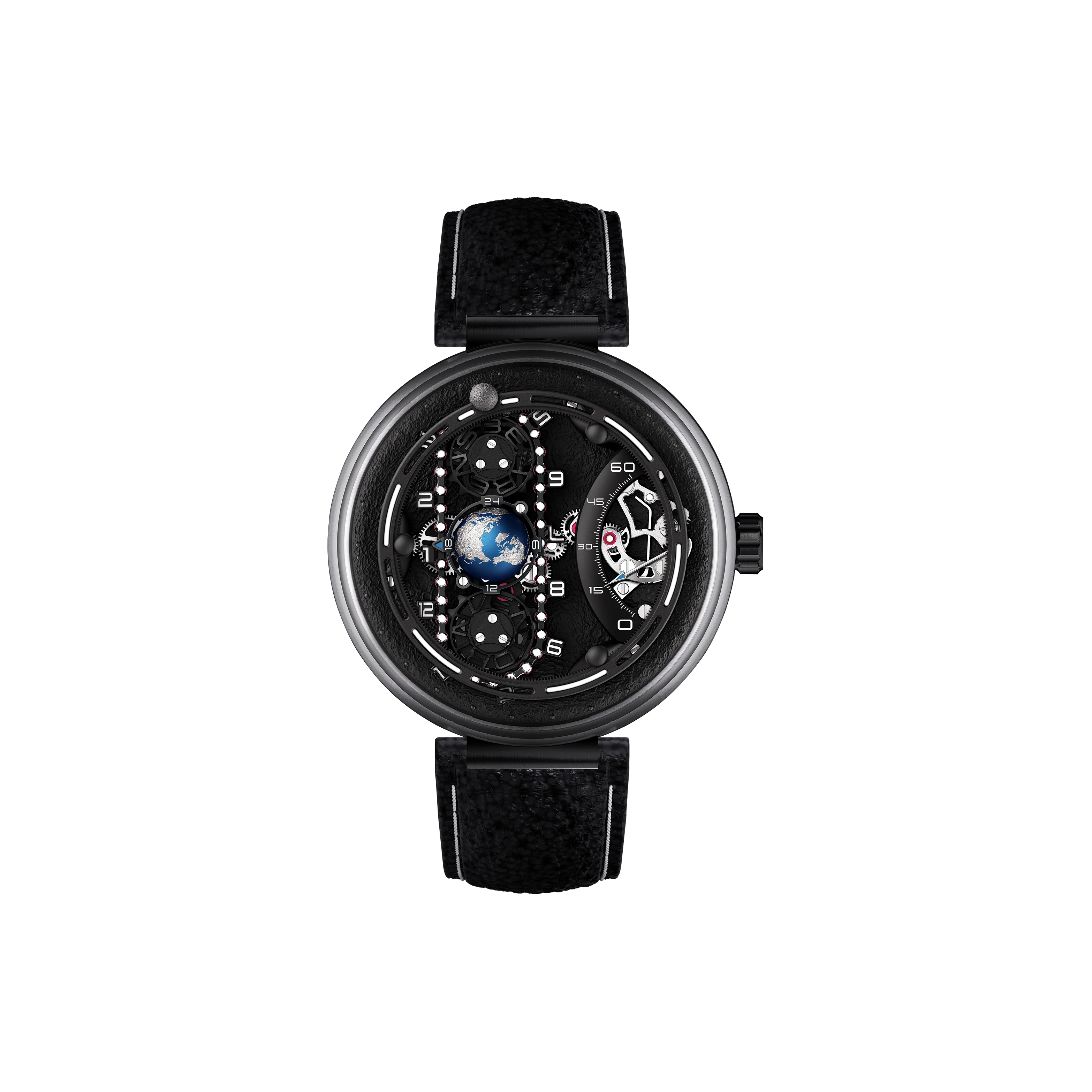 BEHRENS Creative Home Collection Manual Mechanical Movement Watch Unisex Black Dial