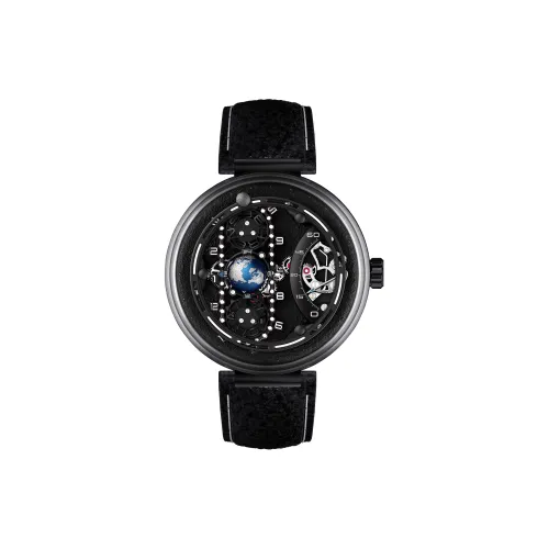 BEHRENS Ручной Механический Movement Унисекс Часы 43mm*20mm*16,5mm Черные