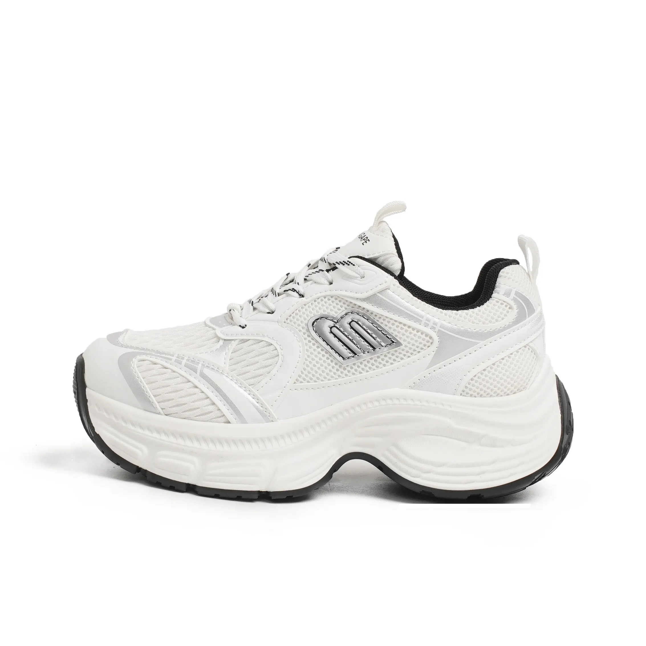 Moon Veil Низкий топ с толстой подошвой Женские Белые