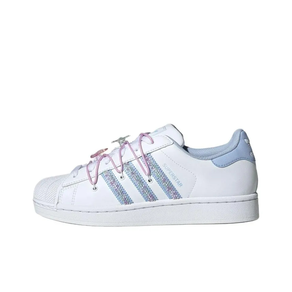 Adidas Originals Superstar 2 Устойчивые к истиранию низкие скейтборд-кроссовки Женские Белые