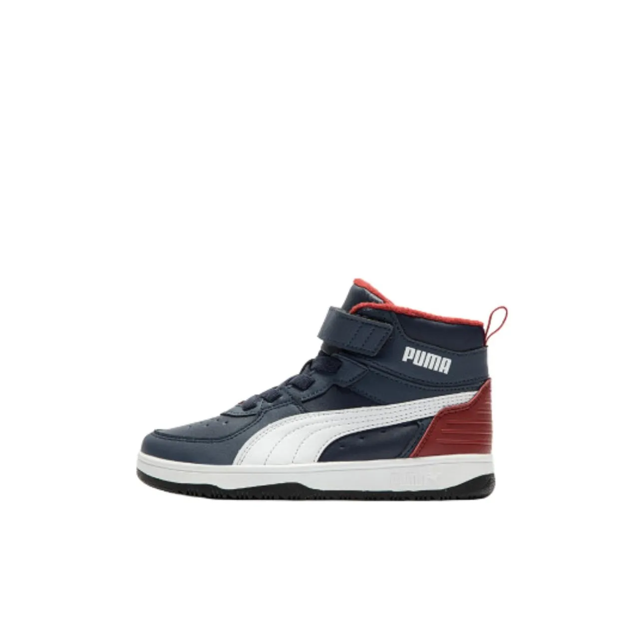 PUMA Rebound Rugged V MID Топ Детские Скейтбординги Черный белый Дети Возраст 3-7 лет