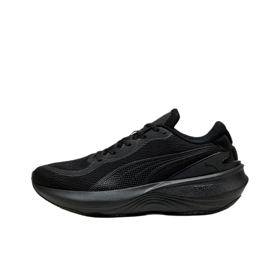 PUMA Scend Pro 2 Slip-on Устойчивый к истиранию Низкий Топ Беговые кроссовки Унисекс Черный