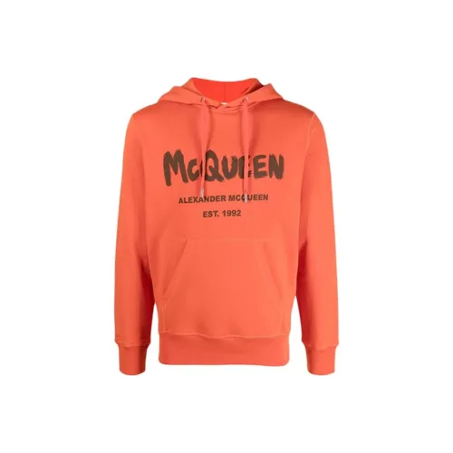 Alexander McQueen Апельсиновый Мужской Свитшот