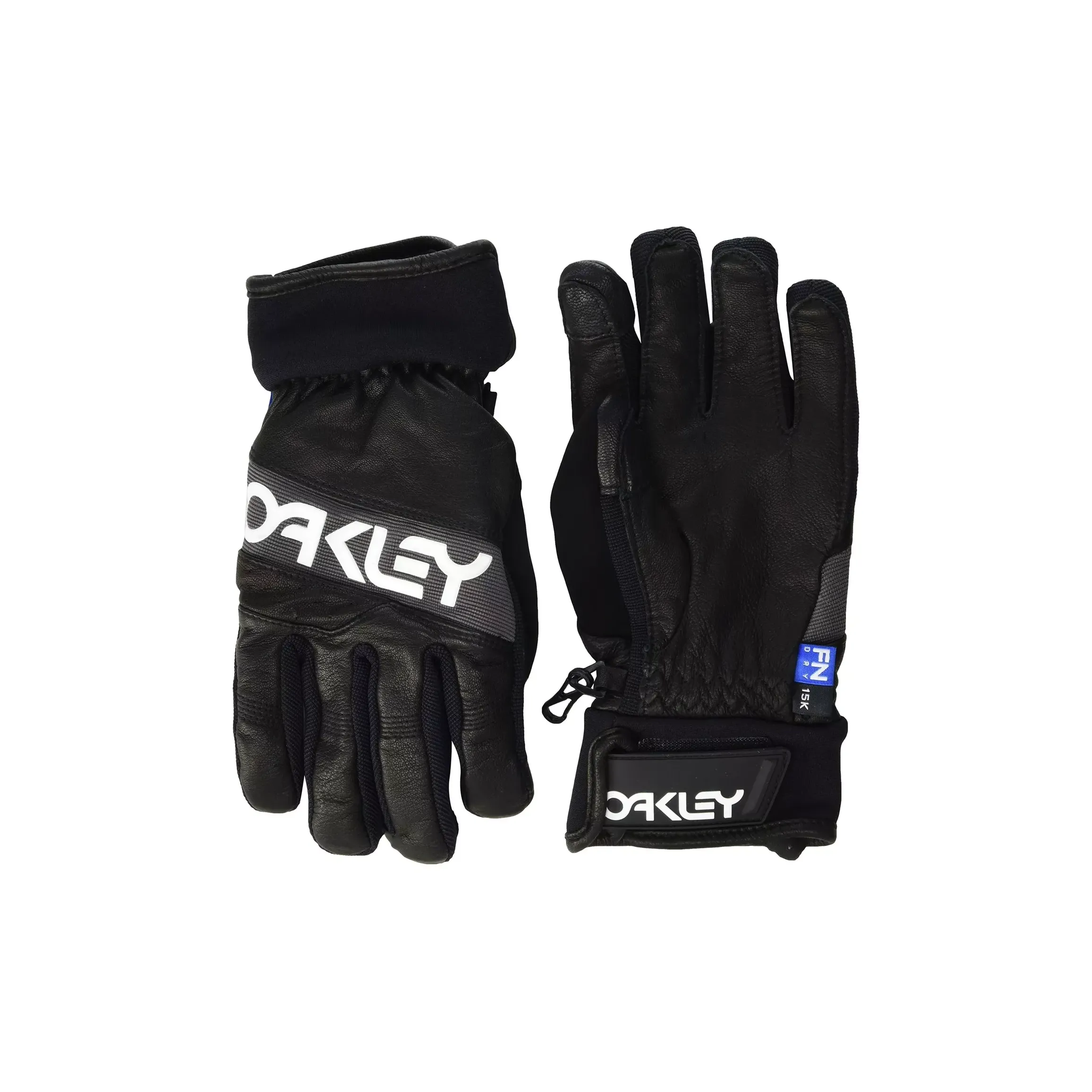 Oakley Кожа Полиамид Резина Эластан Нейлон Перчатки Мужские Черные