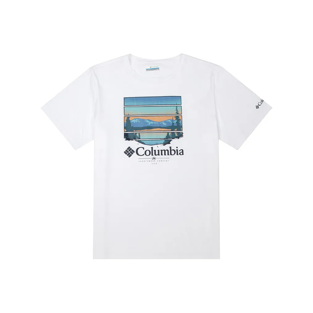 Коллаборация Columbia SS25 T-Shirt Мужская Белая