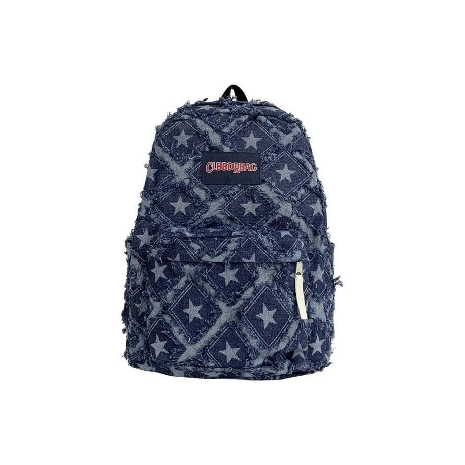 BUBM Denim Backpack Standard Unisex Blue BUBM Деним Рюкзак Стандартный Унисекс Синий