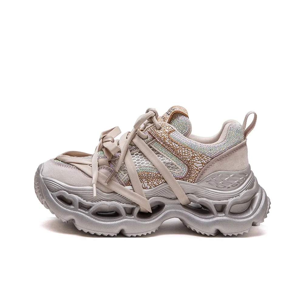 JAY Дышащие Низкие Кроссовки с Толстой Подошвой Женские