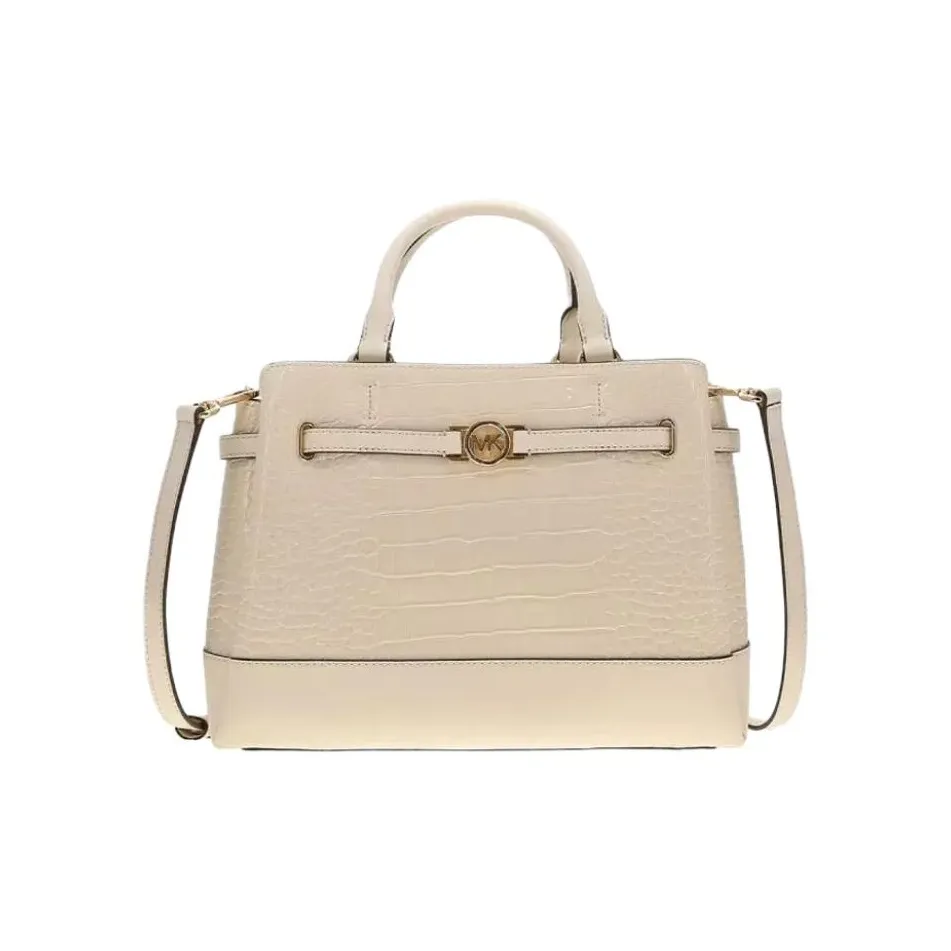 MICHAEL KORS Reed Leather Shoulder Bag, Crossbody Bag, Handbag Women's Cream White