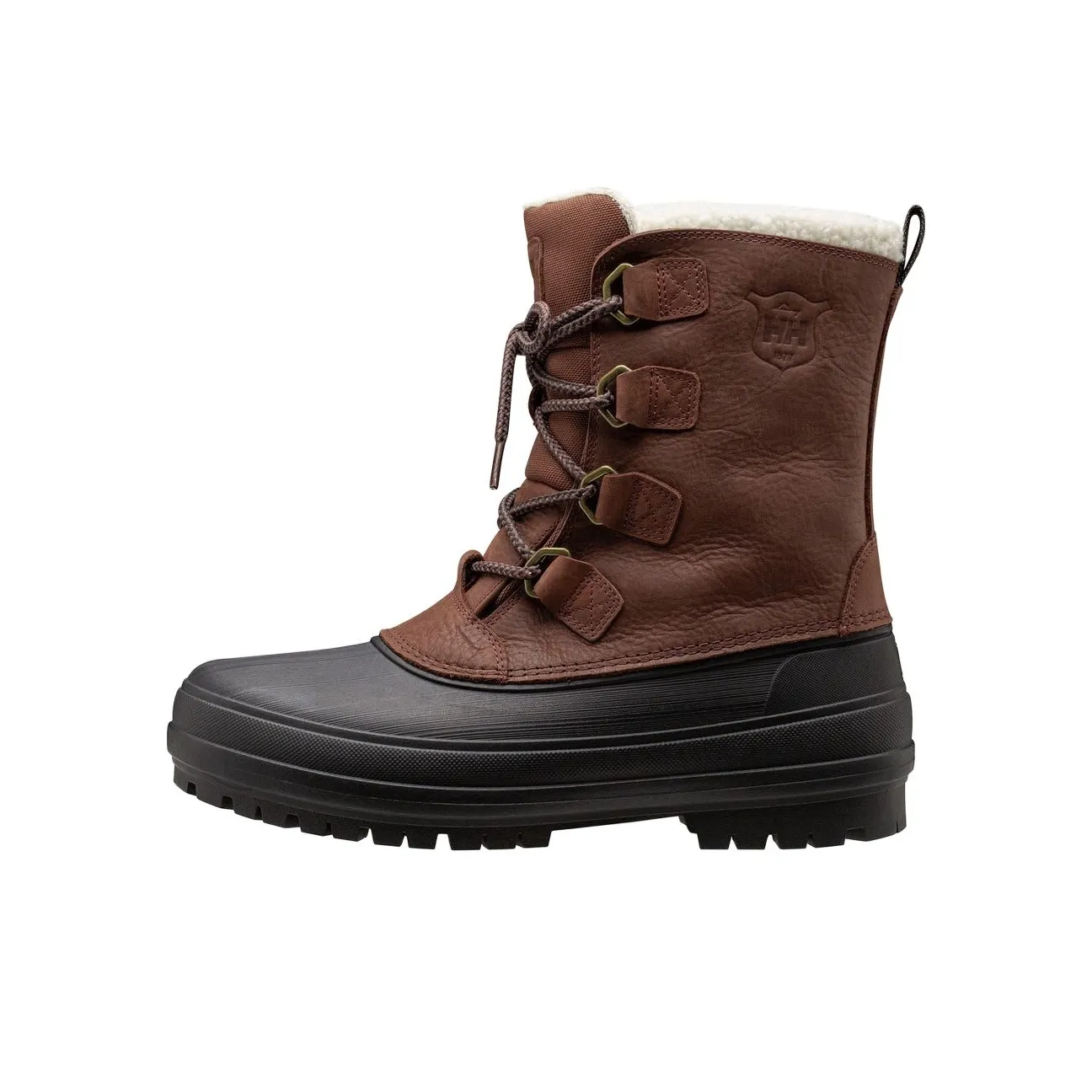 HELLY HANSEN Slip-Resistant Crew Snow Boots Men Brown HELLY HANSEN противоскользящие мужские сноубутсы Crew коричневого цвета