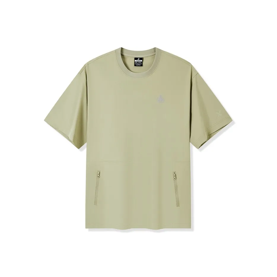 XTEP T Shirt Unisex Sand Pea Green