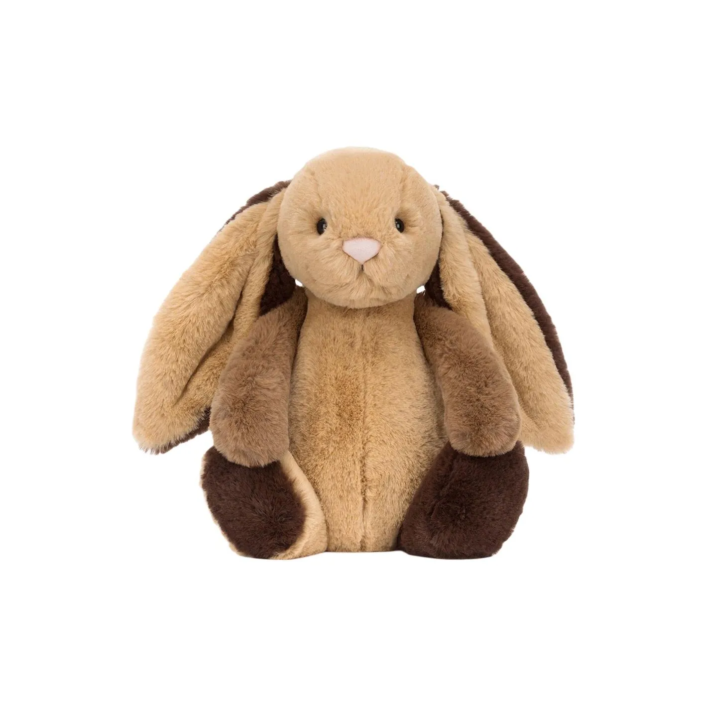 JELLYCAT Shy Коричневый Пэчворк Кролик Кукла Плюшевая Кукла 23 см Высота в Сидячем Позе