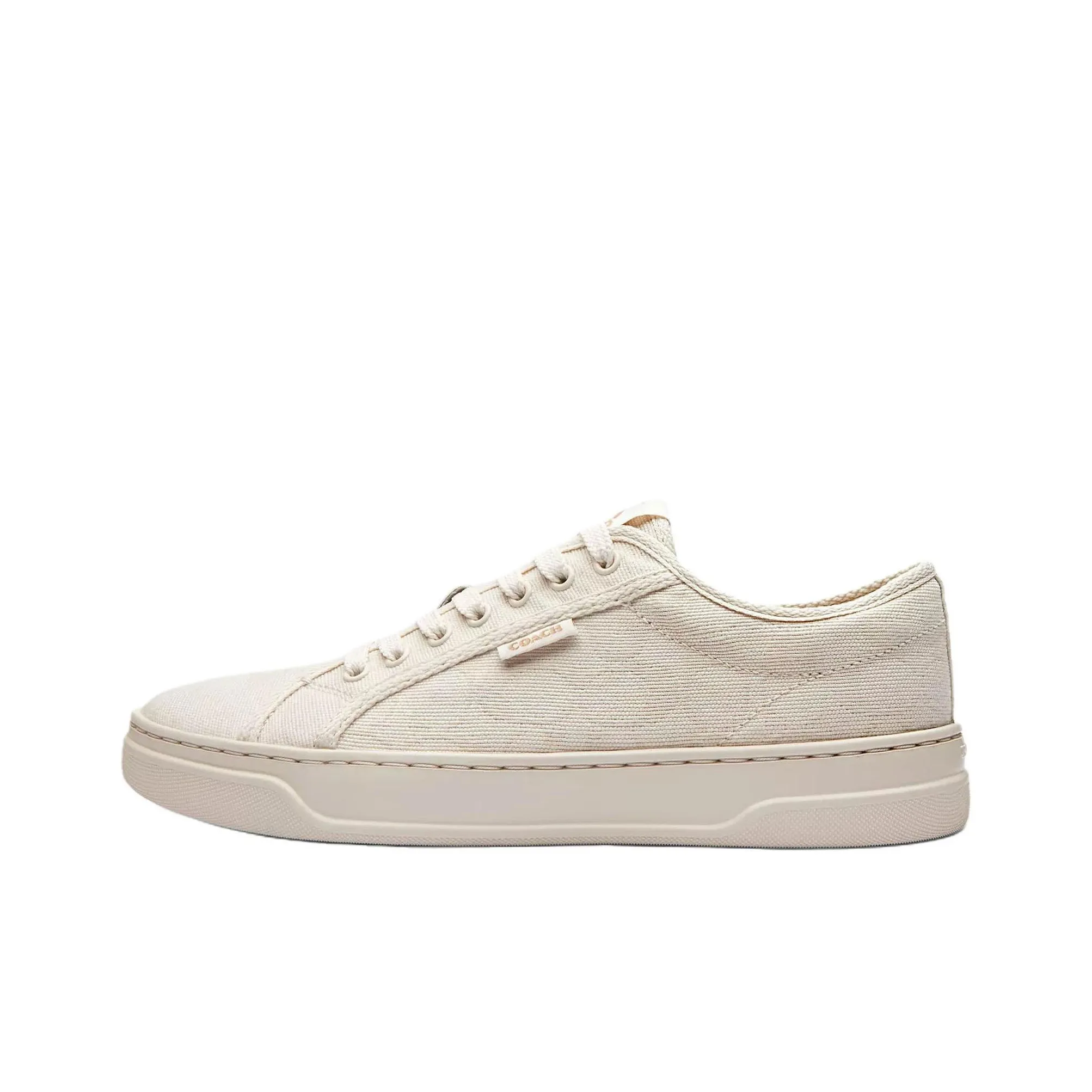 COACH Low Top Canvas Shoes Women
s Beige