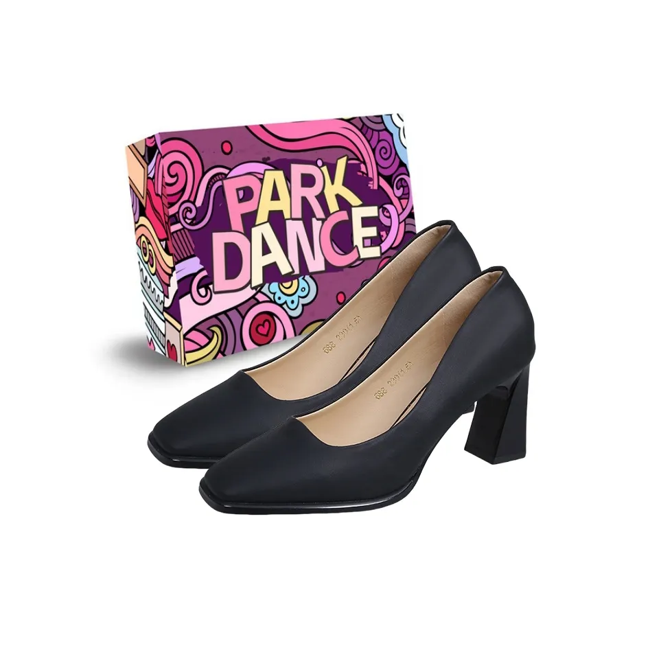 PARK DANCE Chunky Heel High Heels Women's