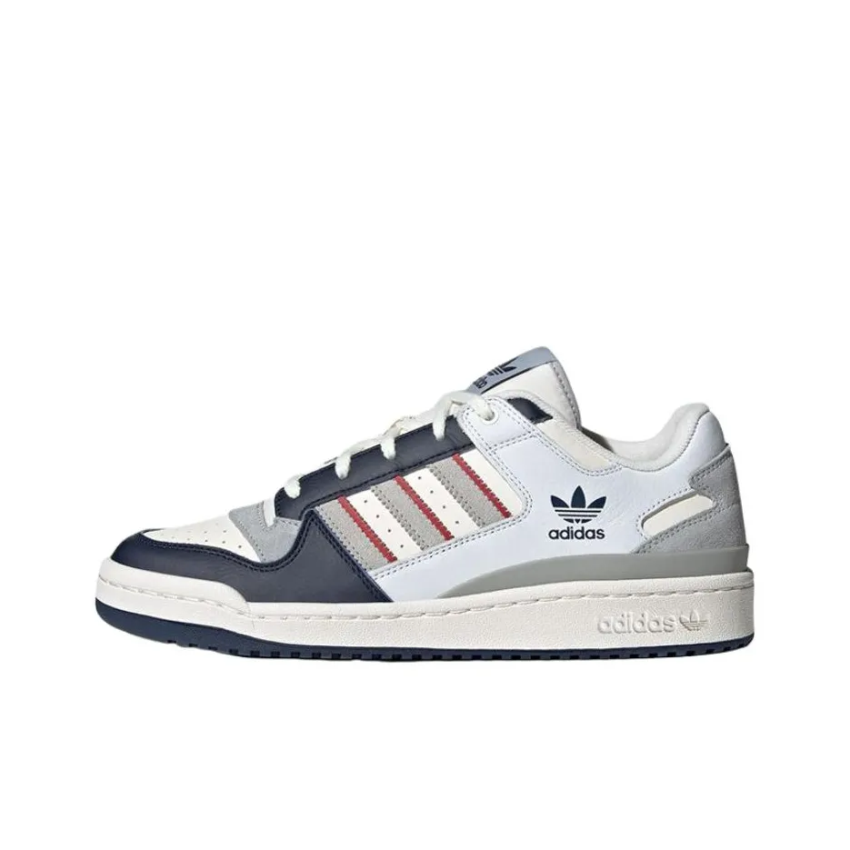 Adidas Originals FORUM CL Устойчивые к истиранию низкие скейтбордические кроссовки Мужские Белый Серый Синий