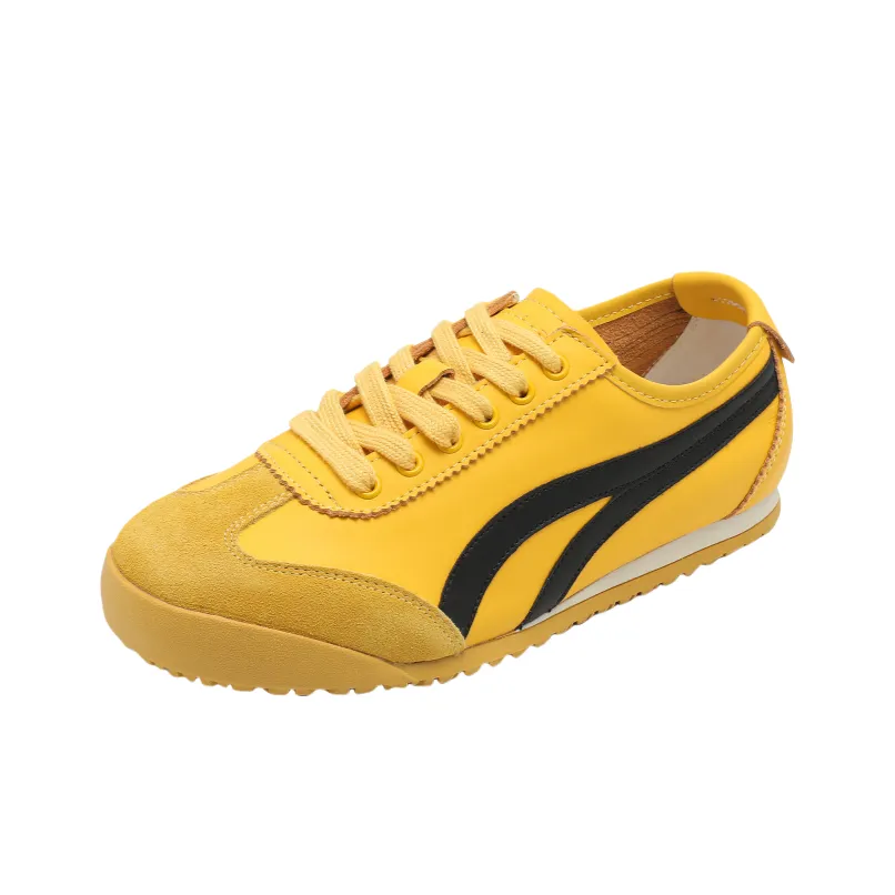 BAFFN Винтаж Color Block Дышащий And Легкий Низкий Топ Casual Женский Желтый